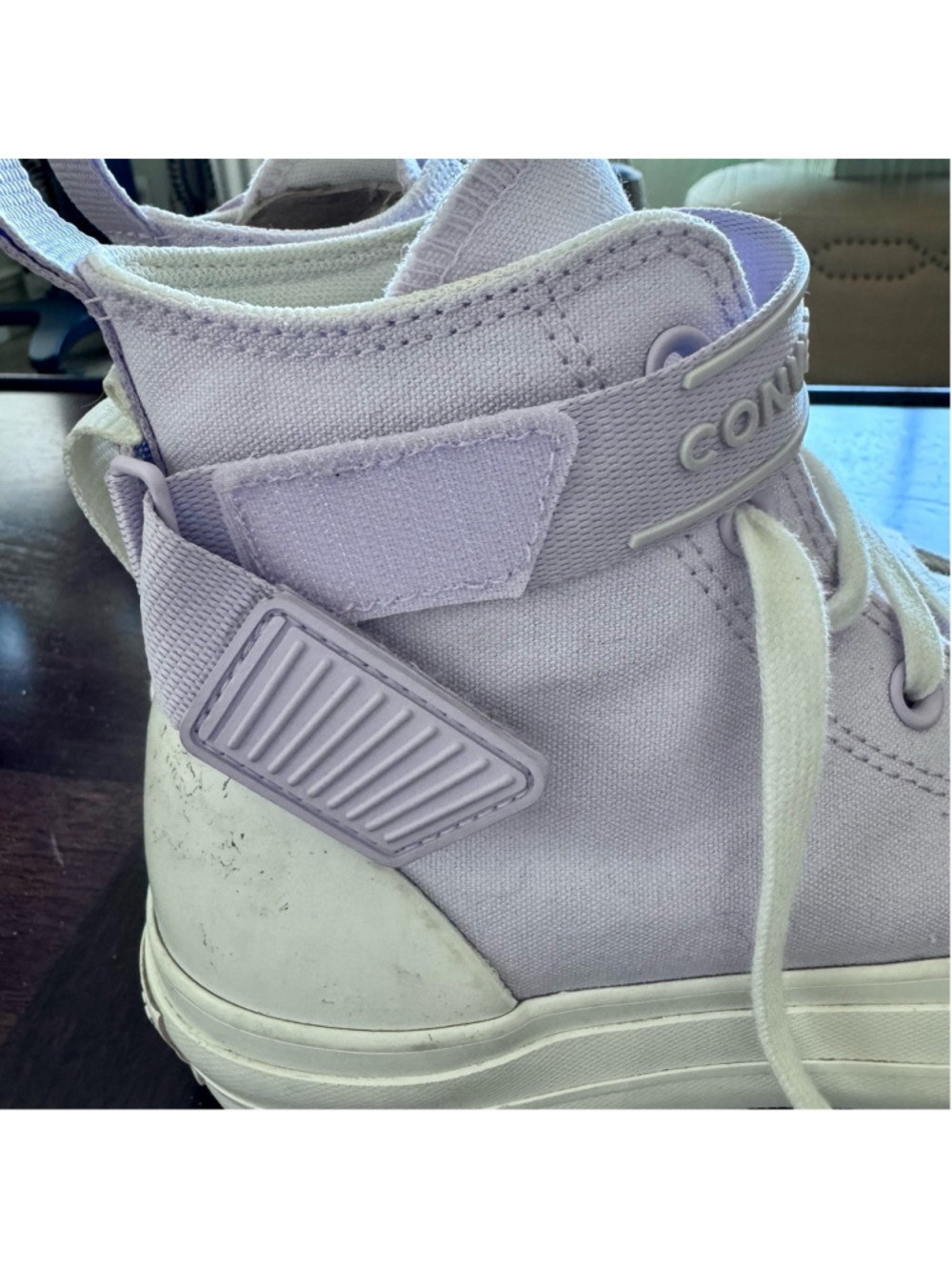 CONVERSE CHUCK TAYLOR ALL STAR LIFT PLATFORM HIGH UTILITY STRAP VAPOR VIOLET - Picture 7 of 12